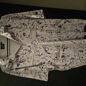 Black and White Marble Print Shirt